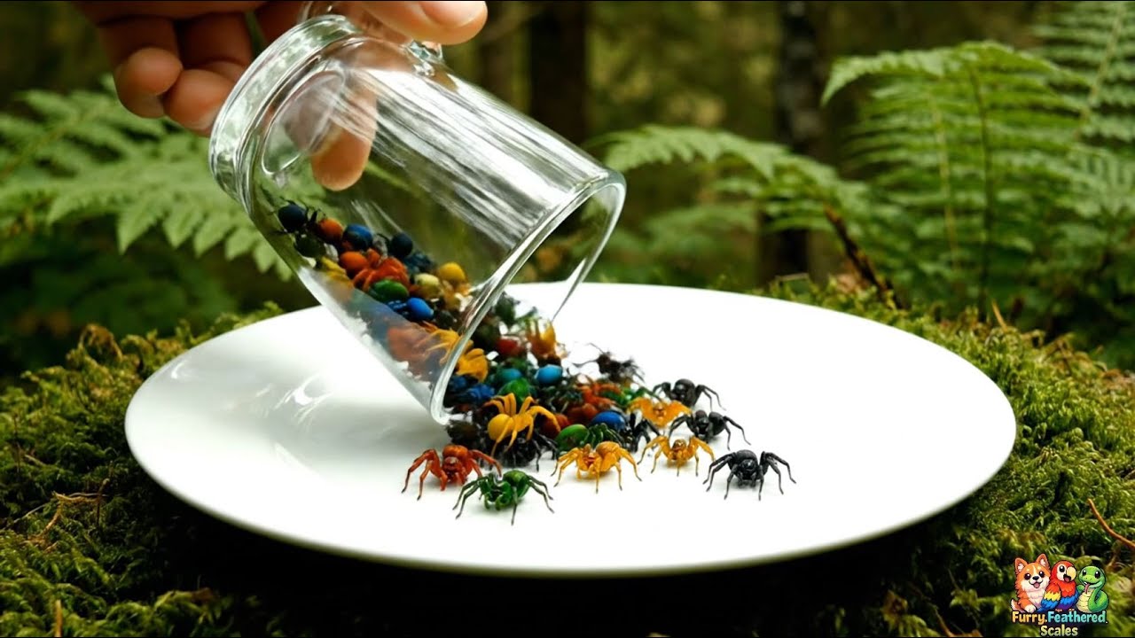 Cute Colorful Tiny Animals in a Glass Jar Compilation | Furry_Feathered_Scales | (EP30) #ai #animals