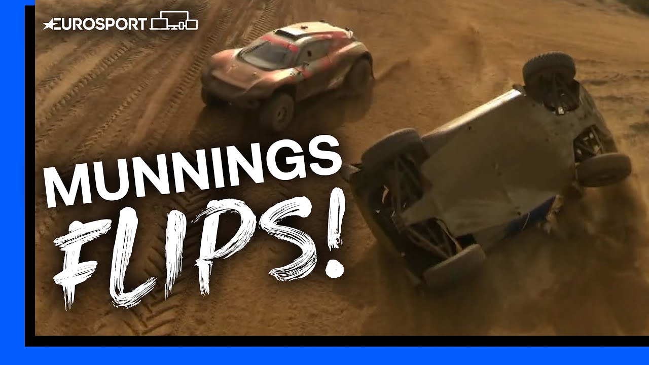 Catie Munnings' Rolls After Contact! | Extreme E Sardinia | Eurosport