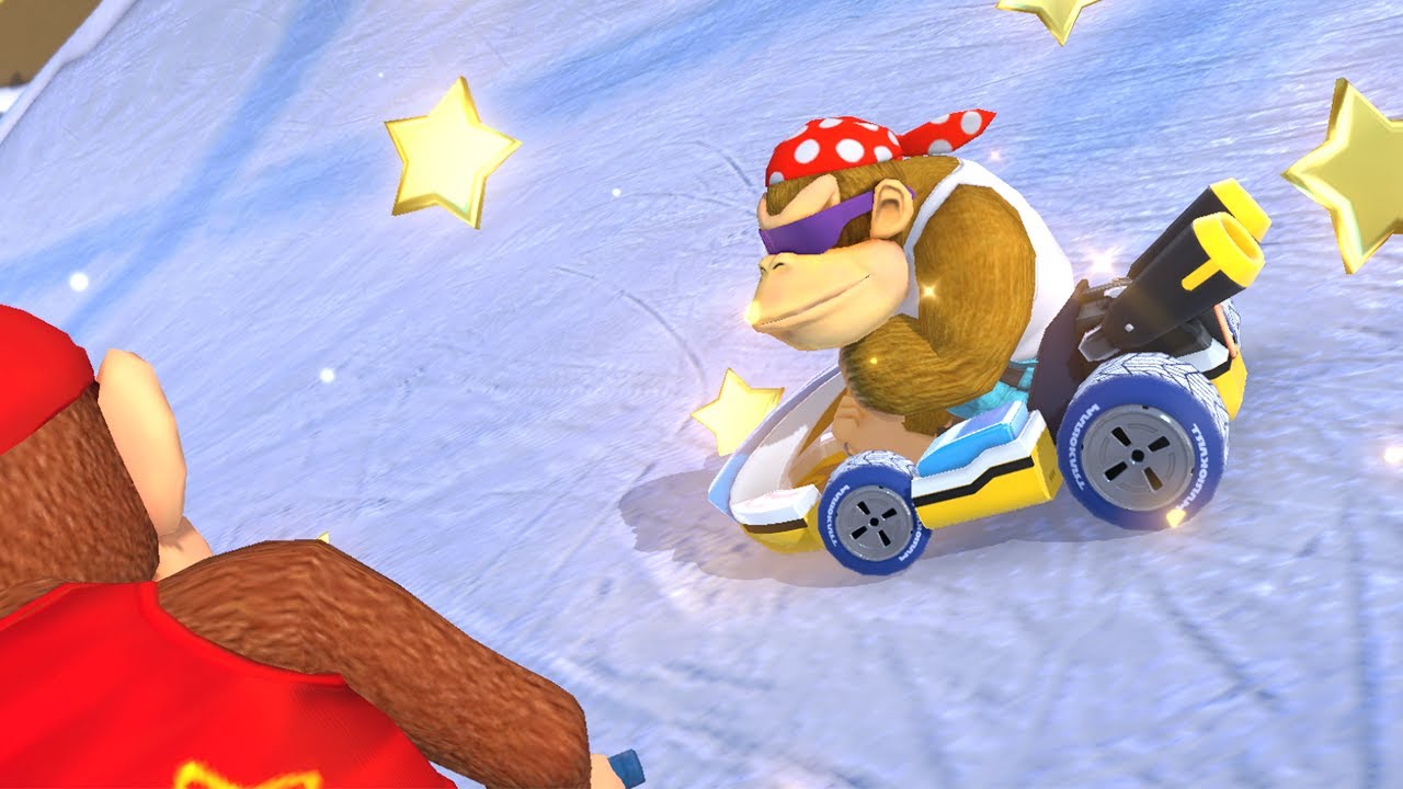 Mario Kart 8 Deluxe Fruit Cup DLC 150cc Mirror - Funky Kong