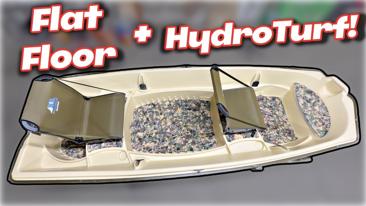 Комплект для настила пола и установка HydroTurf на SunDolphin American 12