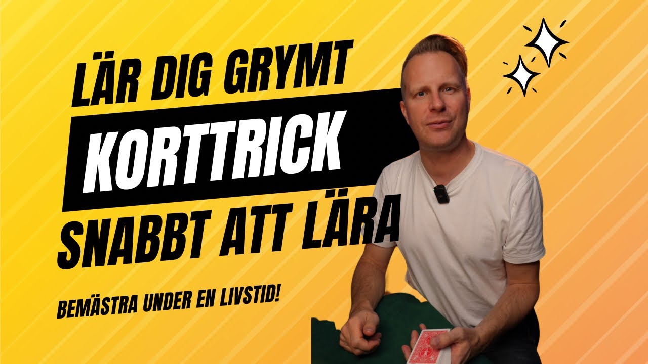 Riktigt bra korttrick! Öva, testa.