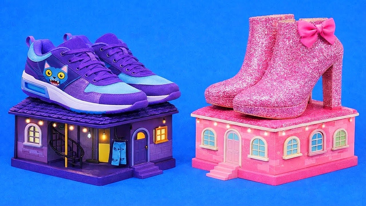 Our Dollhouse Was Falling Apart… So We Built a Pink Dream Home 💗🏠 KPop Demon Hunters
