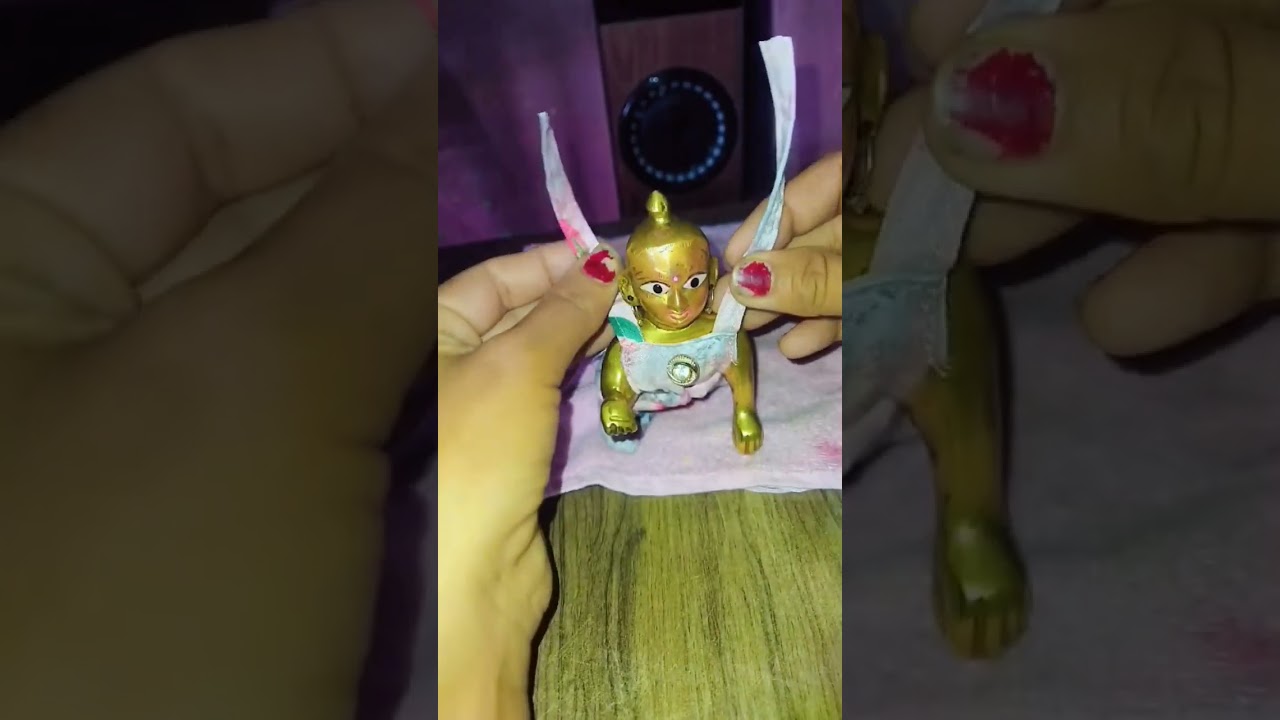 new cotton dress for Laddu Gopal/summer dress for Kanha ji/night dress 🙏🙏