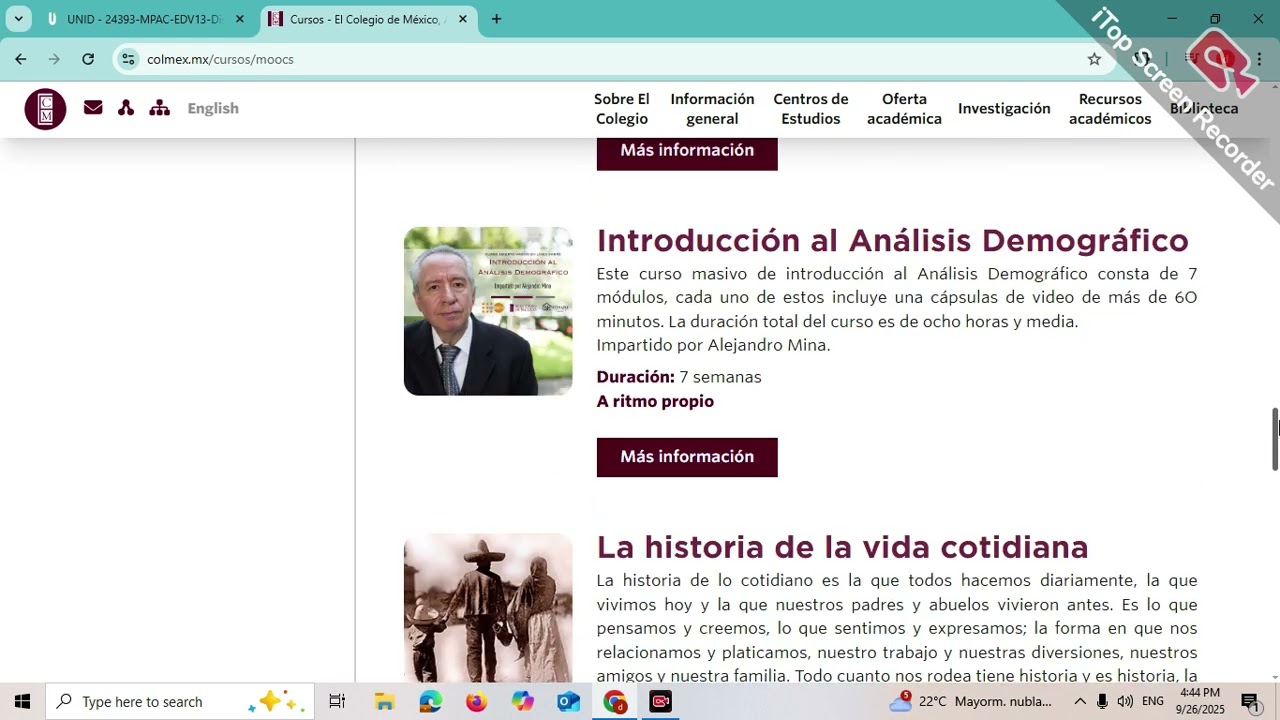 Colmex Mooc