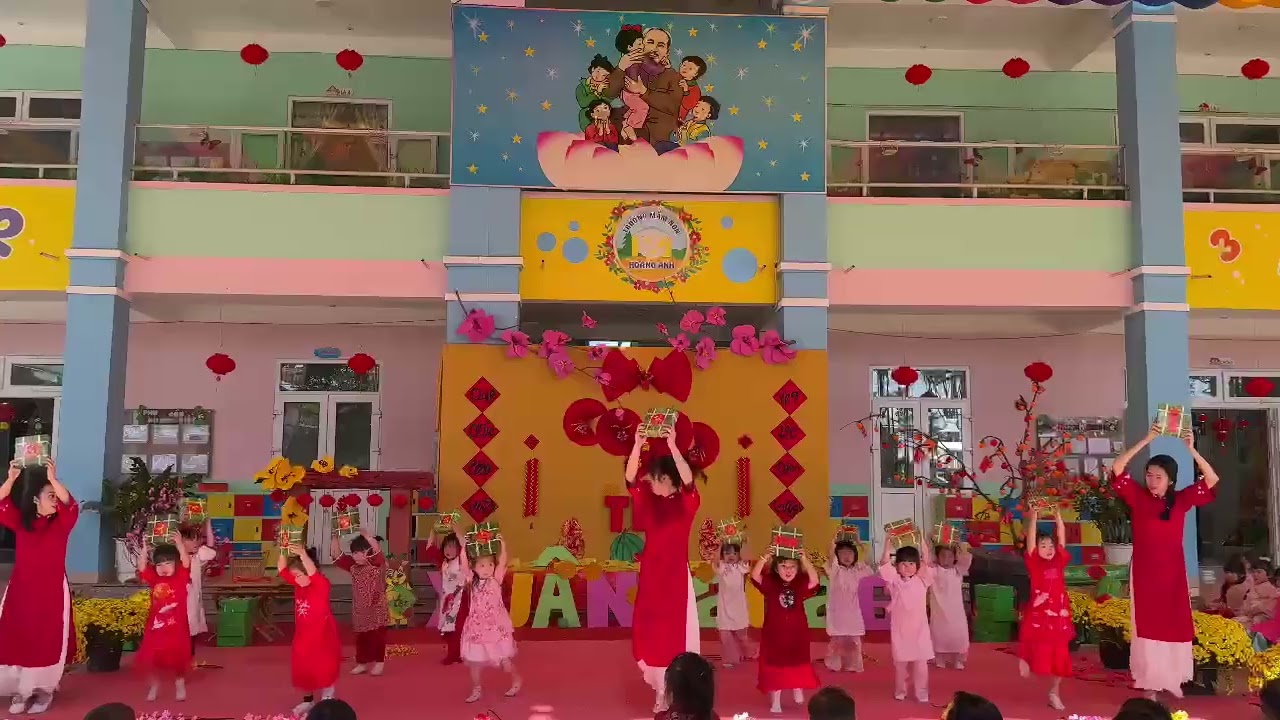 Múa tết khối mầm 2026