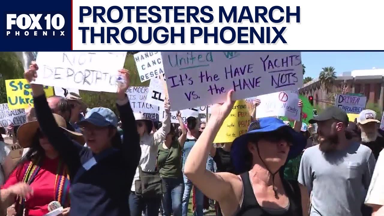 Rally at Arizona Capitol against Trump, Musk | FOX 10 Phoenix