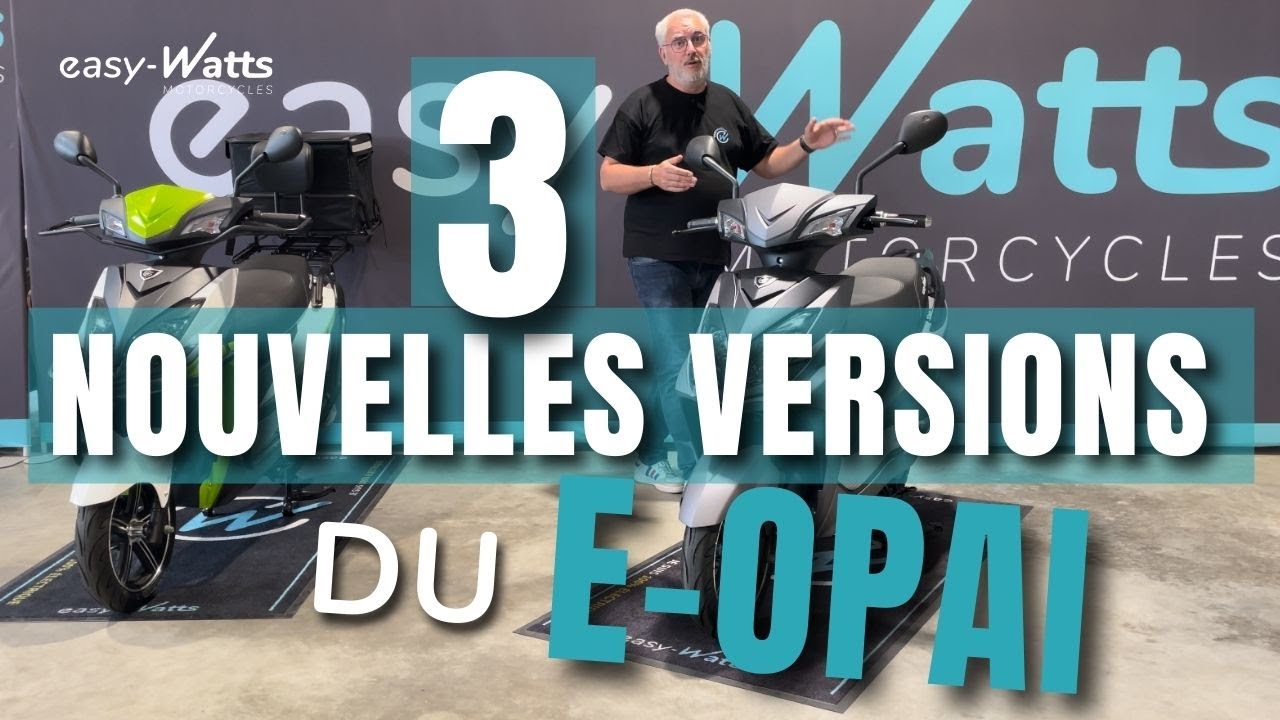 Découvrez les 3 nouvelles versions du scooter électrique e-opai !