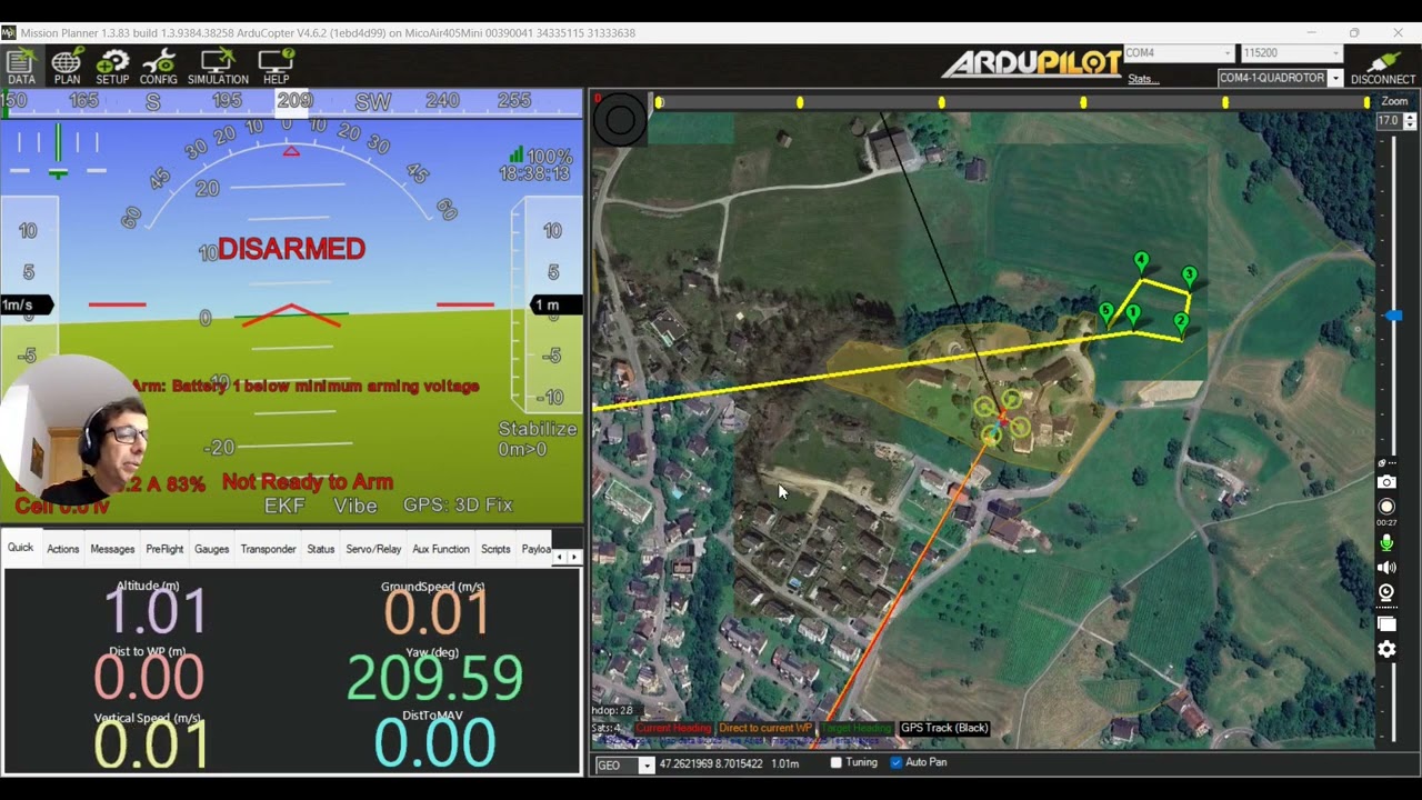 Ardupilot Throw_Mode+Auto for QuadCopter