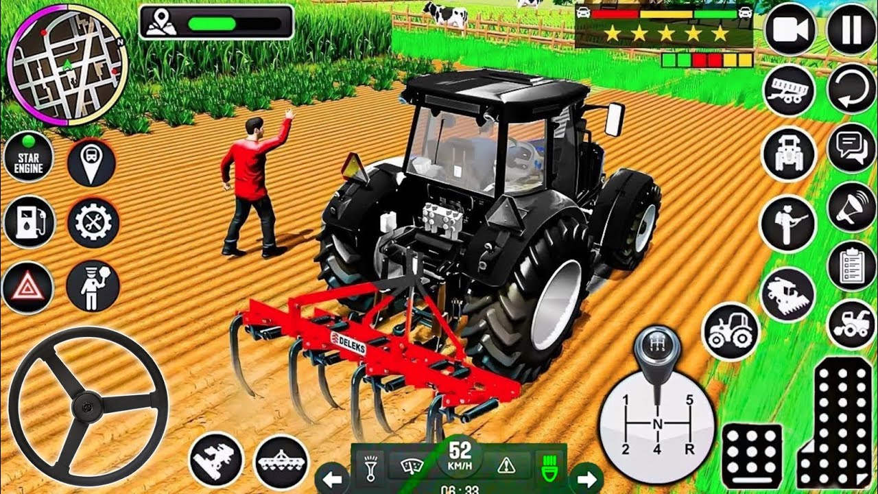Modern Tractor Farming Driving Simulator 3D - New Tractor Games - Android  Gameplay