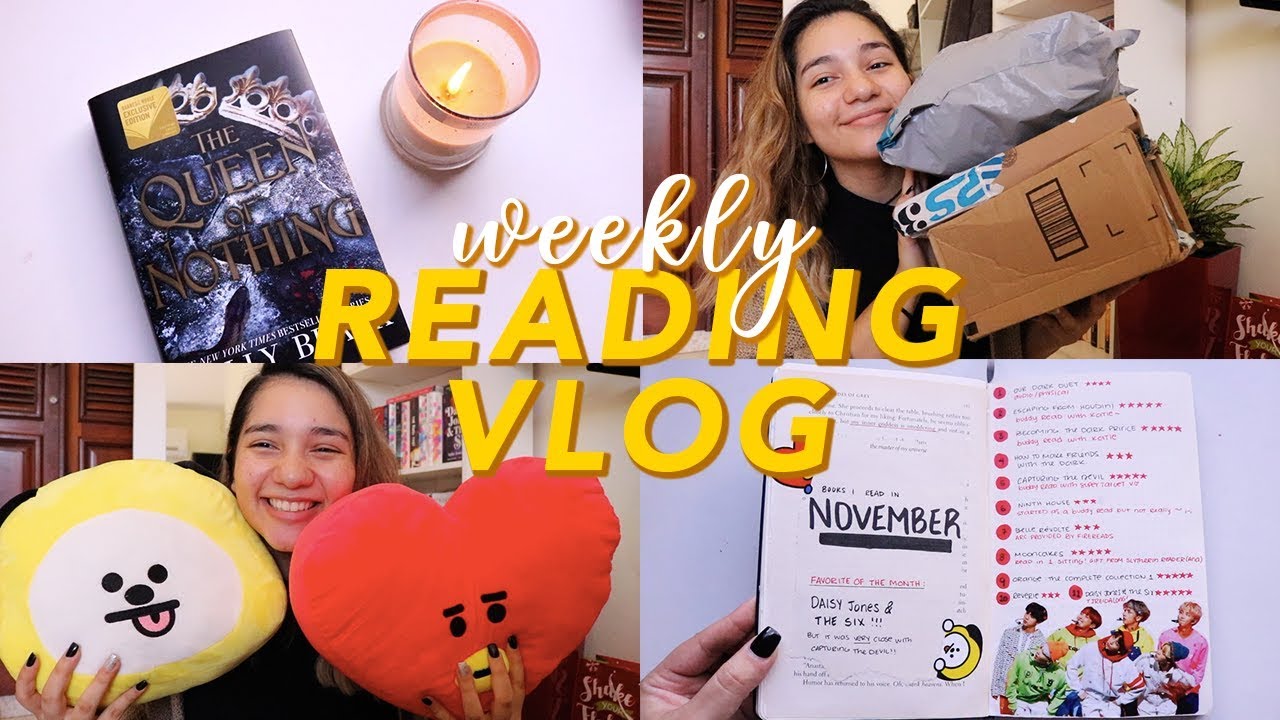 READING 5 BOOKS IN 5 DAYS 📖✨ Weekly Reading Vlog Nov 25 - Dec 1st 2019