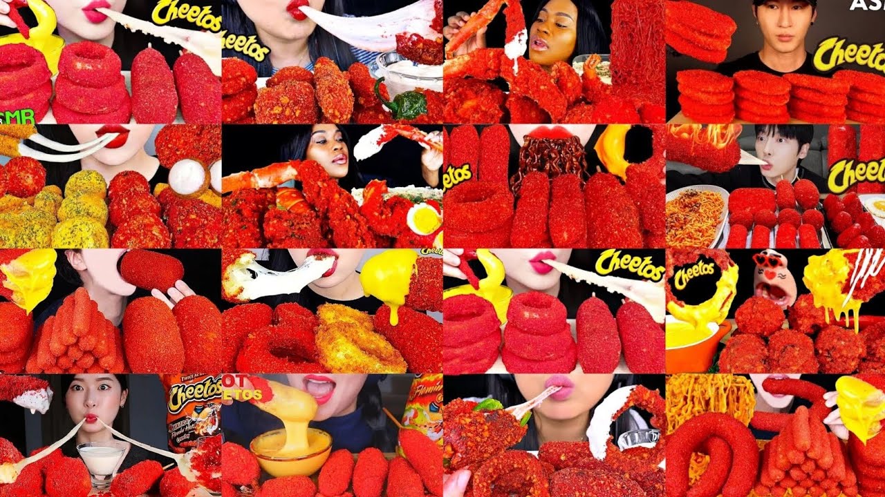 🔥EATING HOT CHEETOS FOOD//MUKBANG COMPILATION | ONLY BITES/NO TALKING 