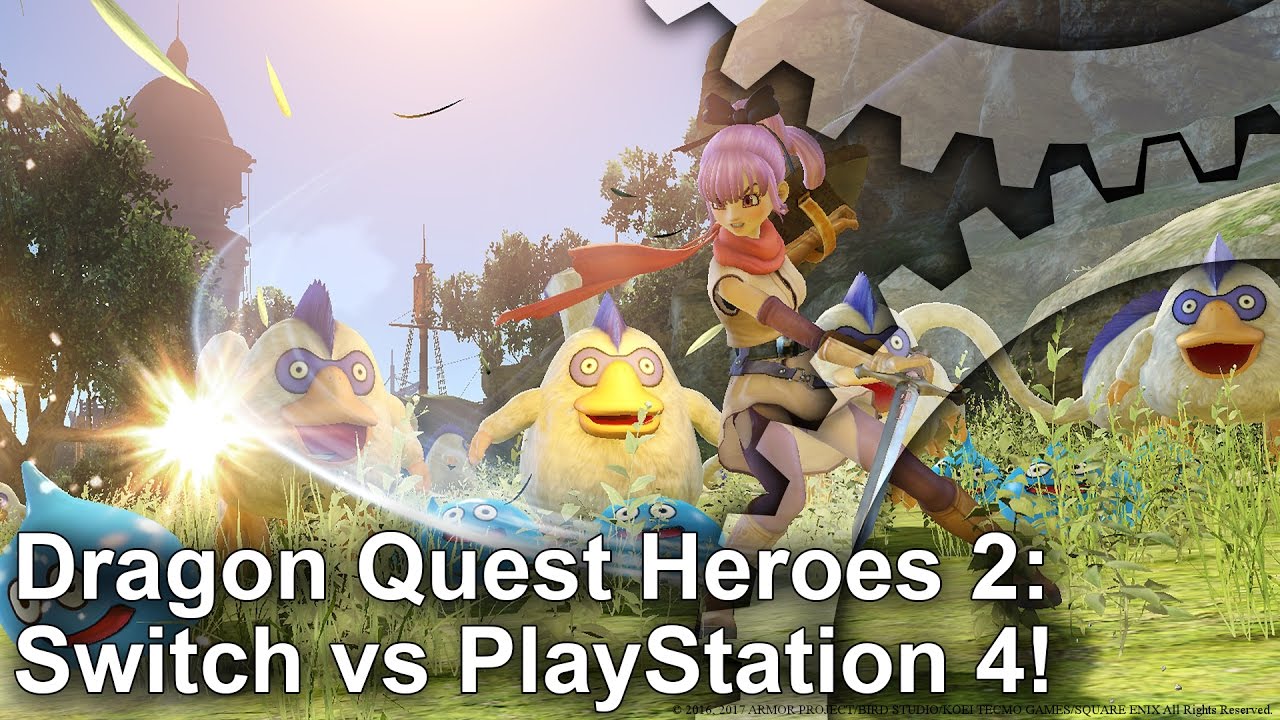 Switch vs PS4! Dragon Quest Heroes 2 Graphics Comparison + Frame-Rate Test
