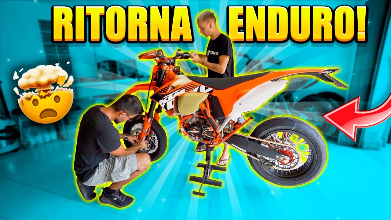 RIPORTO ENDURO IL KTM 125!❤️ (ma poi...🥺)