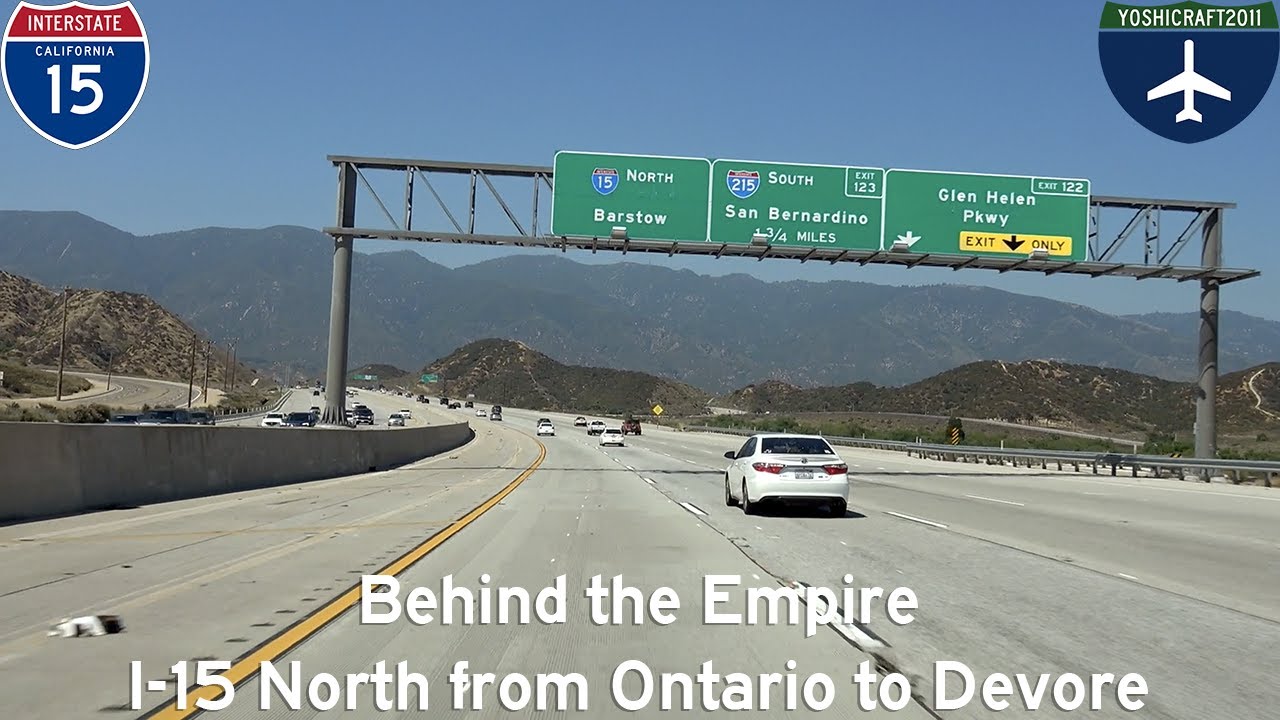 Behind the Empire - I-15 North from Ontario to Devore