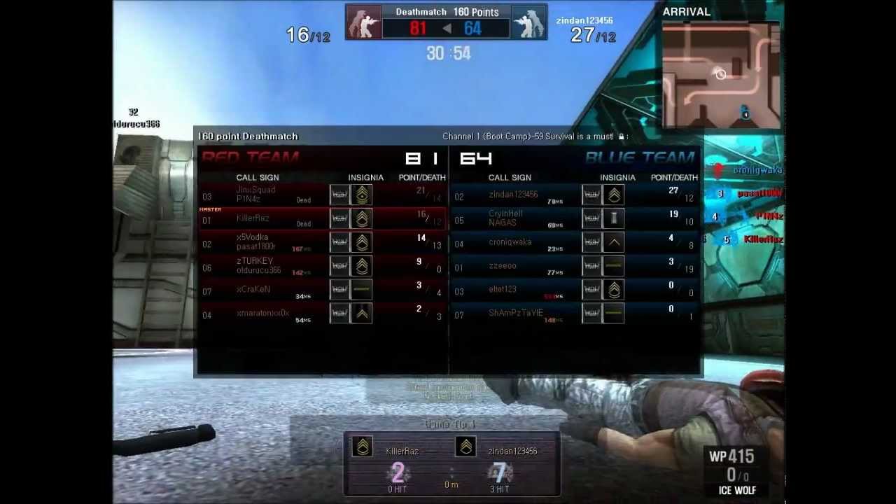 Wolfteam Gameplay: IceWolf, Fanas Silver and Gold Sniper Map: Arrival