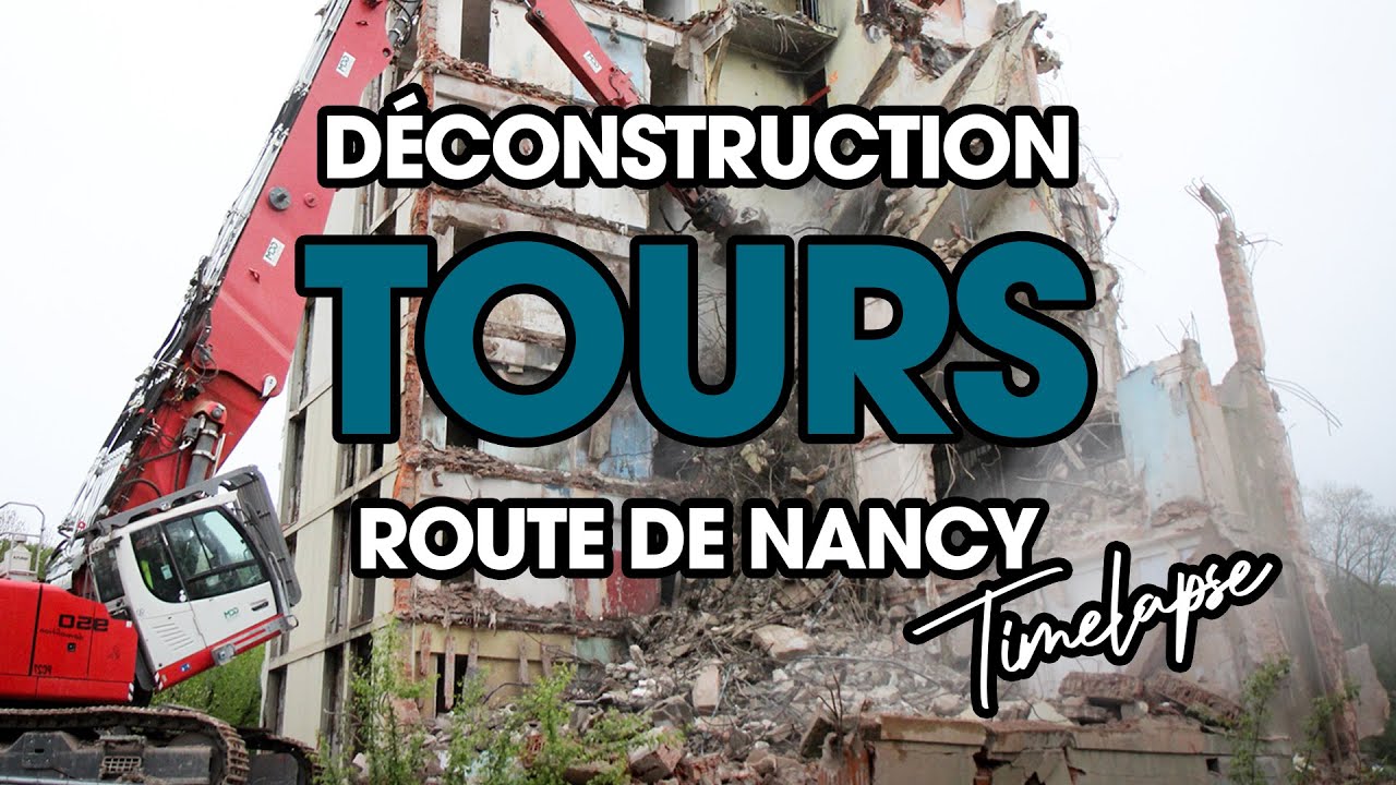 Sarreguemines - Déconstruction des Tours Route de Nancy - TIMELAPSE