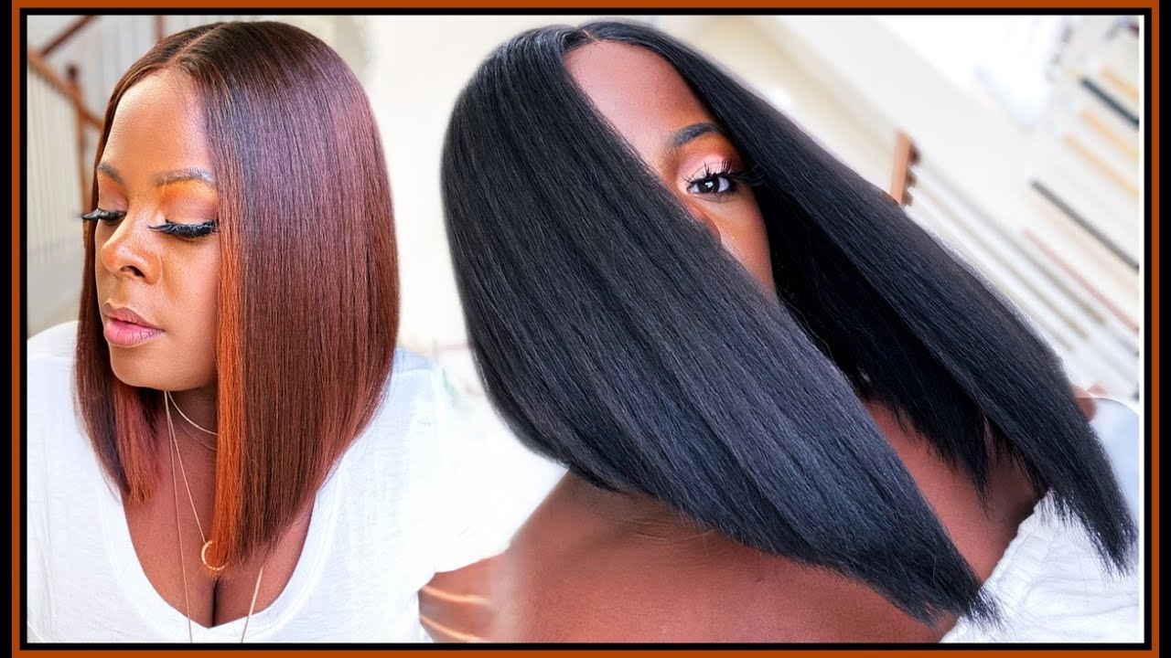 $27!?!? || YES Please! || Kinky Straight Blunt Cut Bob(2 Colors!) || Wigs2WaistLength