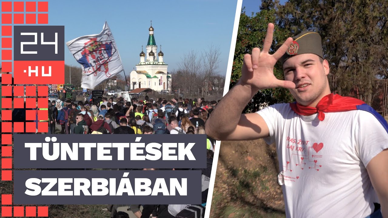 „Azt csinálnak, amit csak akarnak, mi pedig ellenállunk” – elkísértük a tüntető szerbek menetét