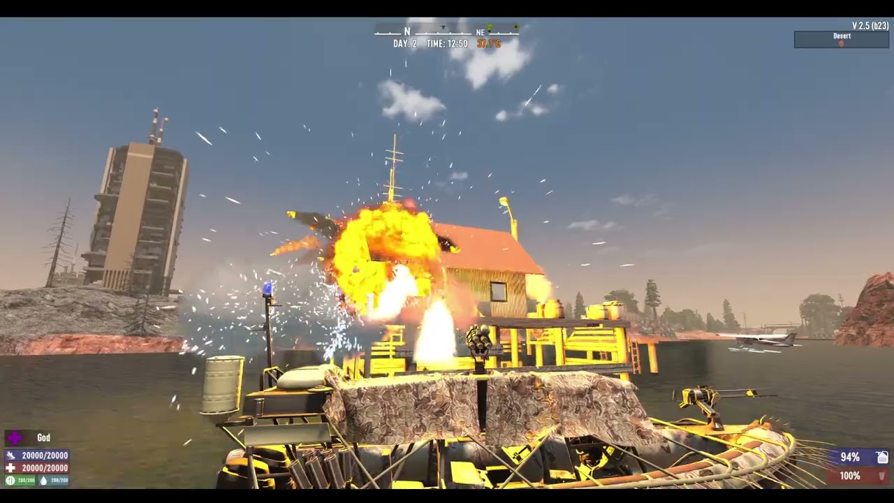 Command ship test 3, first weapon, sound.