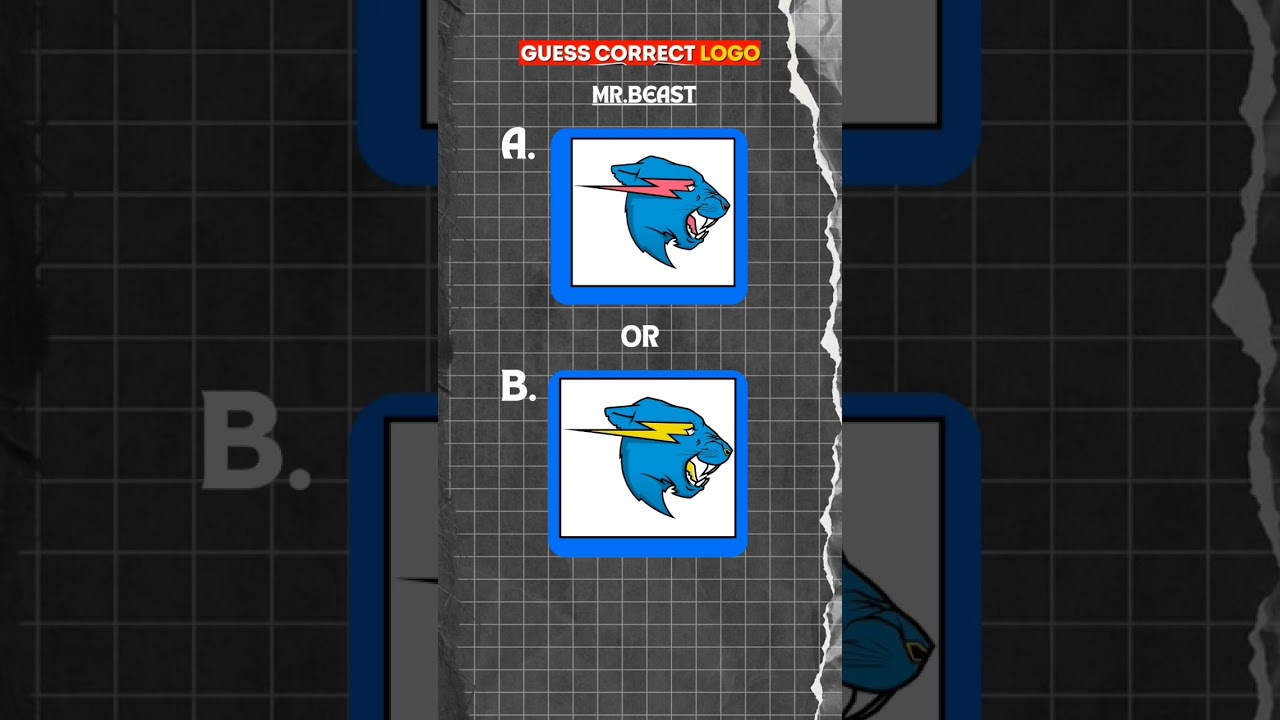 Can You Guess the Correct MrBeast Logo? #MrBeast #LogoQuiz #YouTubeFamous