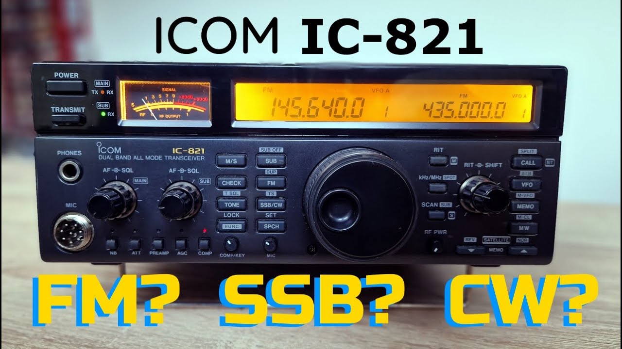 Naprawa Icom IC-821, problemy z przełączaniem emisji. (Repair)