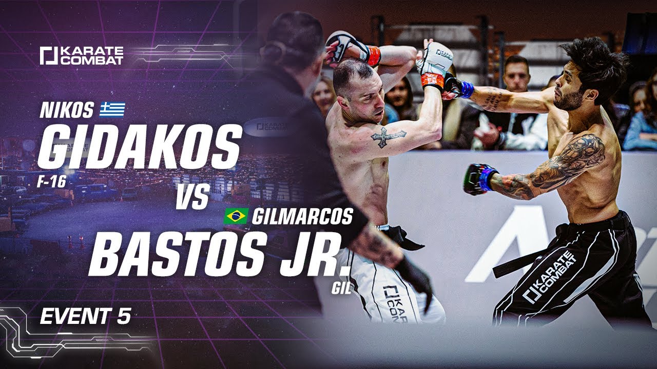 Full Fight: Nikos Gidakos vs Gilmarcos de Bastos - Karate Combat S03E05
