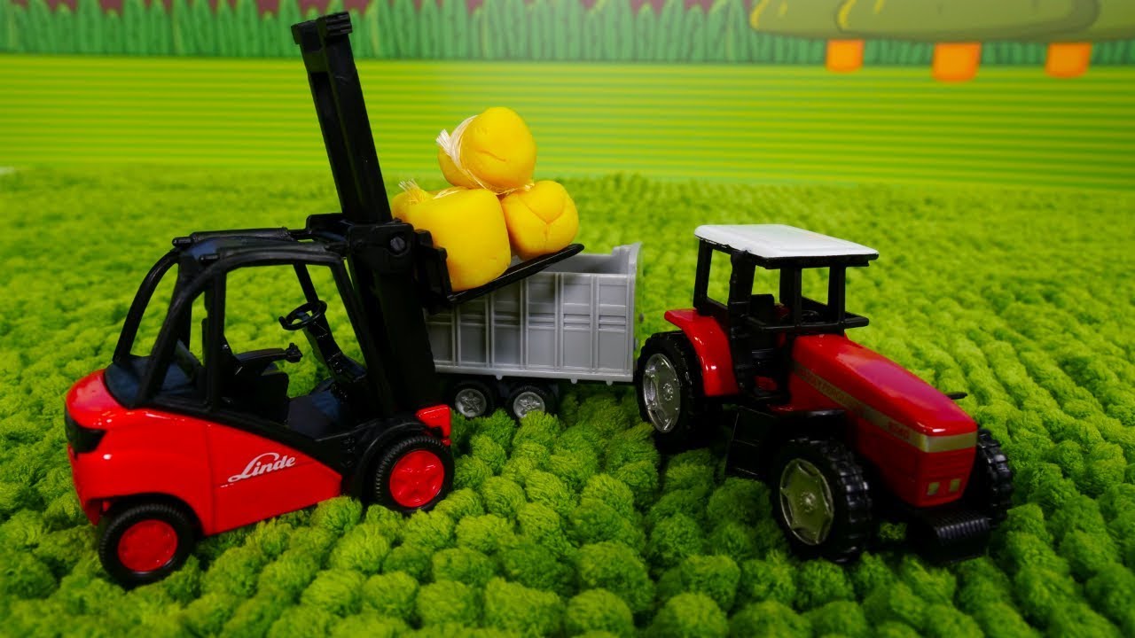Helper Cars: the harvest. Videos for kids with toy cars.