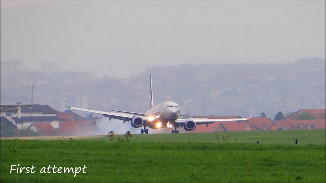 Aeroflot |ABORTED LANDING| Boeing 737-8LJ (VP-BRH) Belgrade [LYBE] Nikola Tesla, Serbia