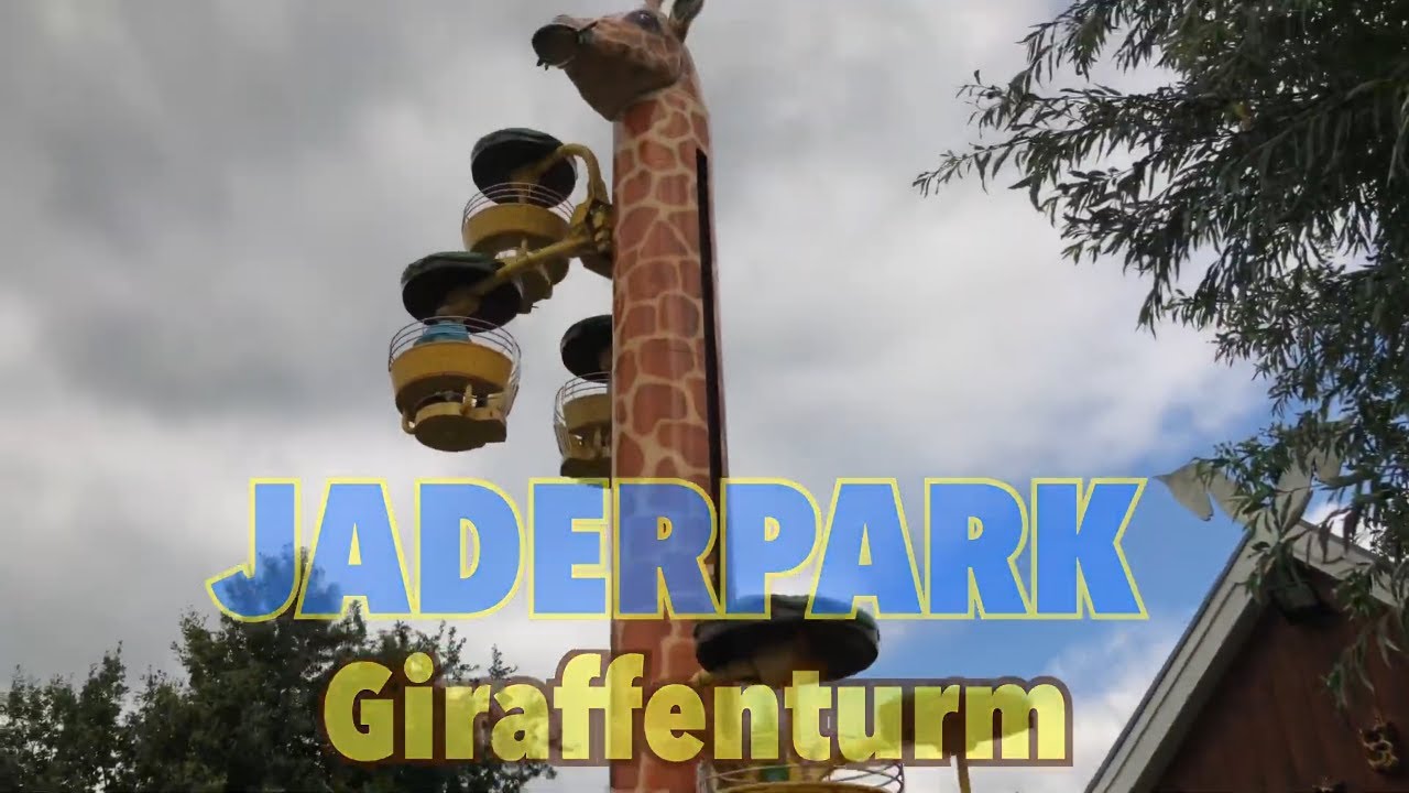 Giraffenturm im Jaderpark - Turmfahrgeschäft der längsten Giraffe der Welt
