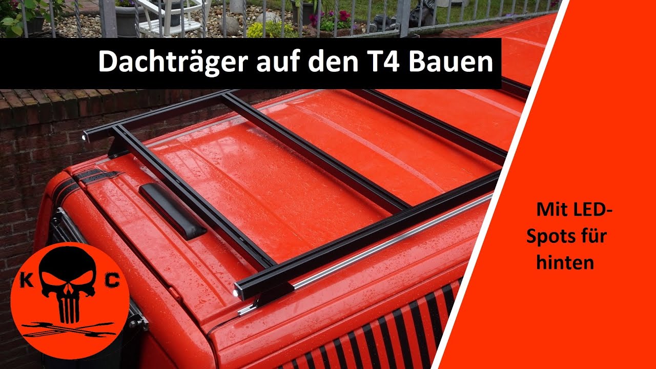 Montage des Dachträgers mit China LED Beleuchtung am T4 #T4 #Camper