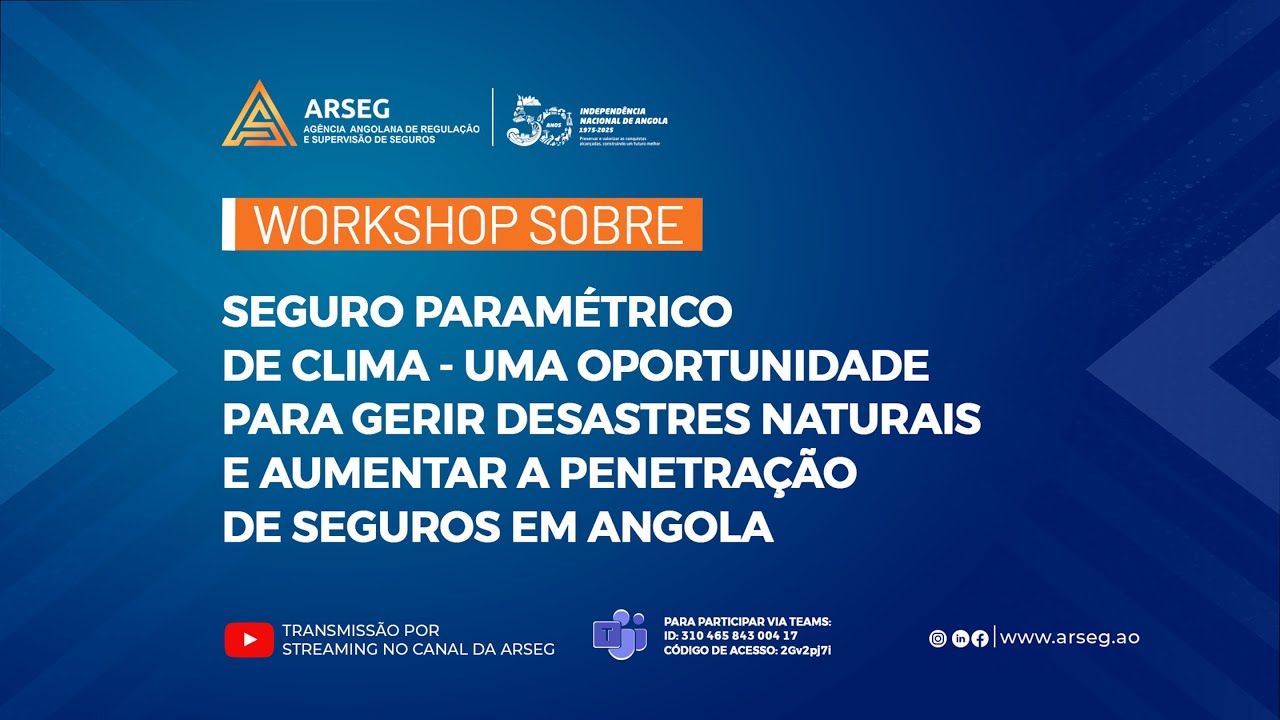 WORKSHOP SOBRE SEGURO PARAM&Eacute;TRICO DE CLIMA - UMA OPORTUNIDADE PARA GERIR DESASTRES NATURAIS