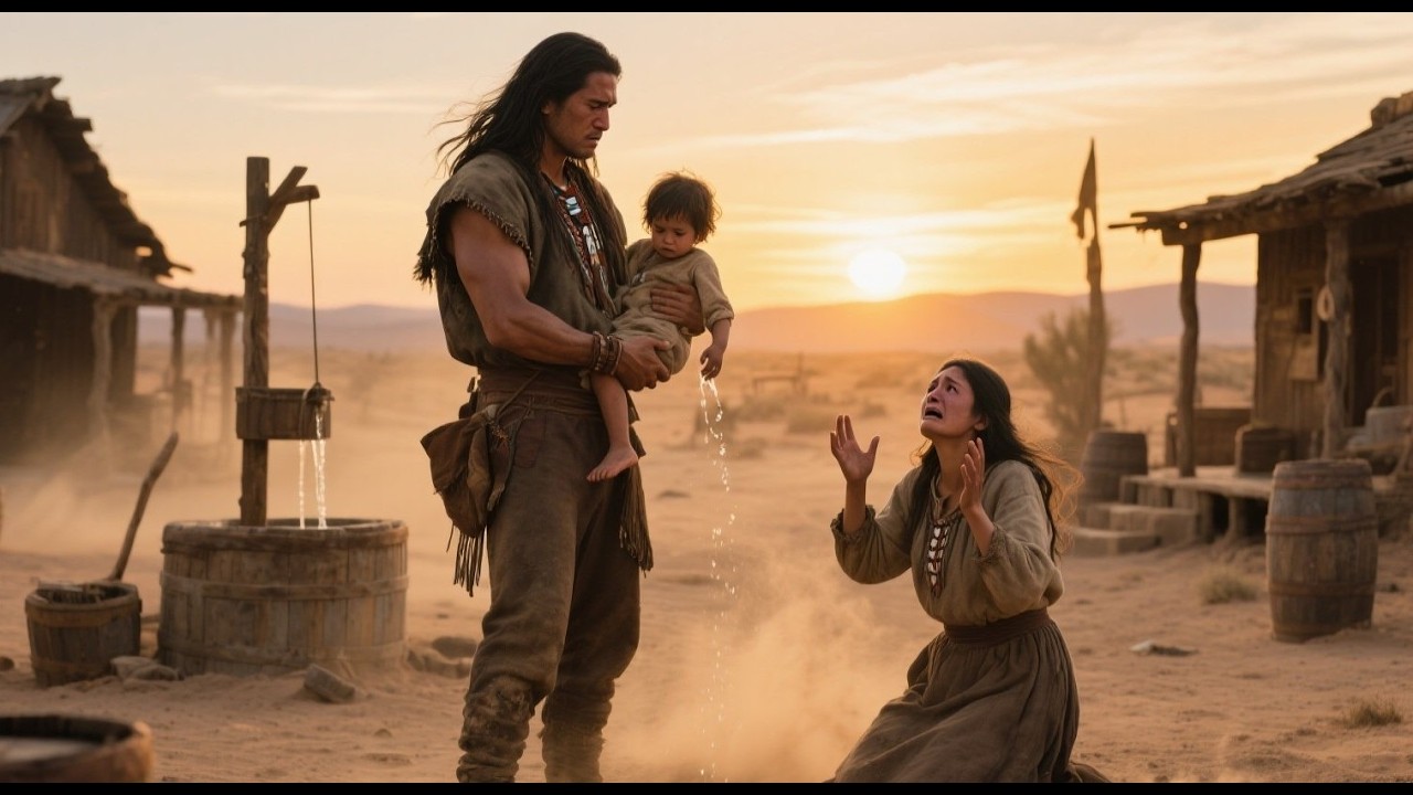 An Apache warrior reached a village for water for his son, but saw a woman kneeling in pain