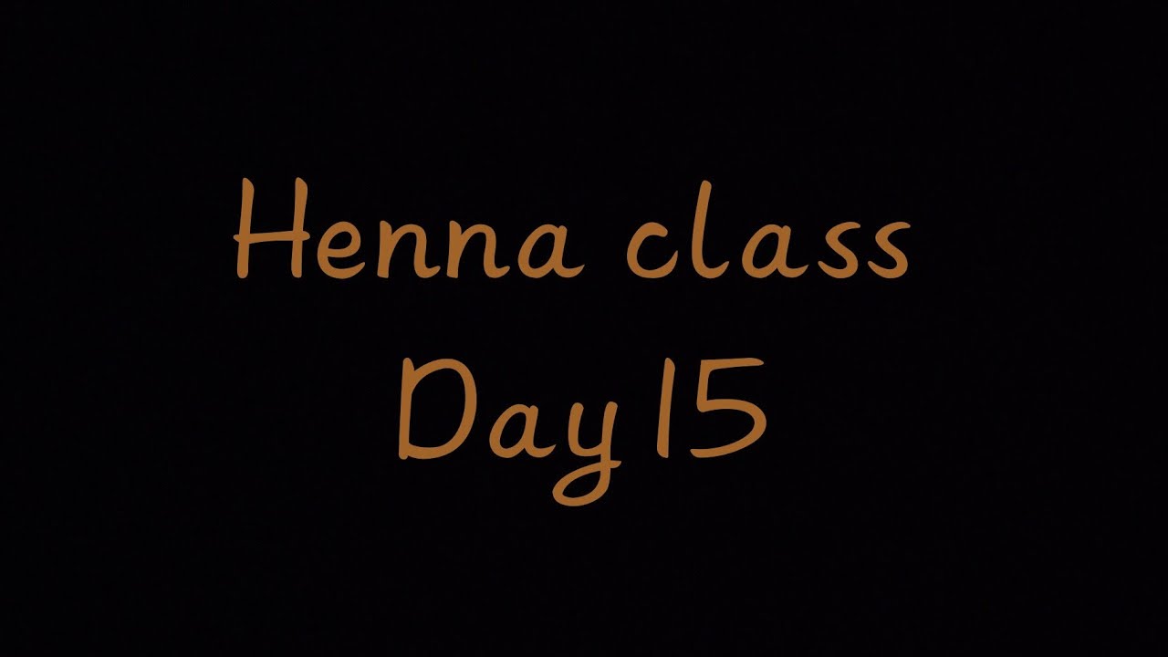 Henna class Day (15/15) How to create indian mehndi design🌿