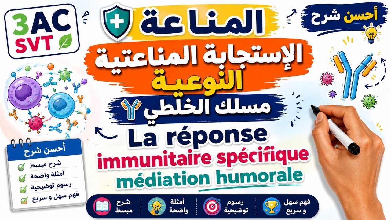 الإستجابة المناعتية النوعية - مسلك الخلطي |  La réponse immunitaire spécifique - médiation humorale
