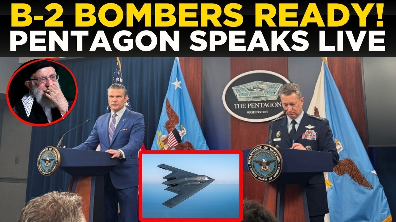 PENTAGON LIVE: B-2 Stealth Bombers on Standby for Midnight Hammer 2.0? | US NEWS
