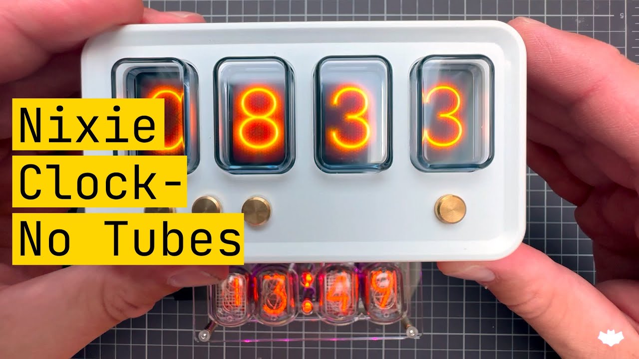 Nixie Tube Clock Without Nixie Tubes