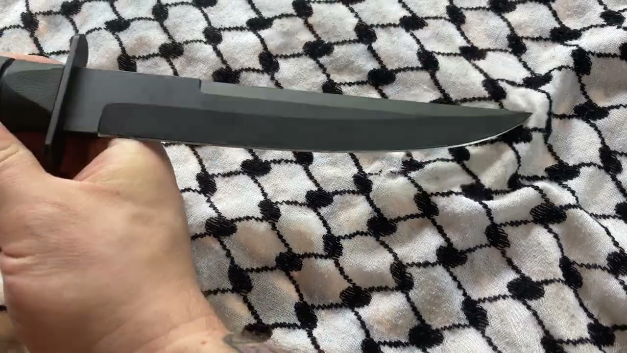 KA-BAR 1266 Modified Tanto-Black Black Hard Plastic Sheath, Straight Edge