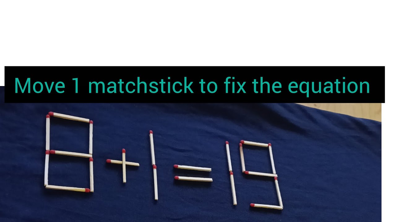 can you fix these equations? Match stick puzzles#brainteaser#brain test