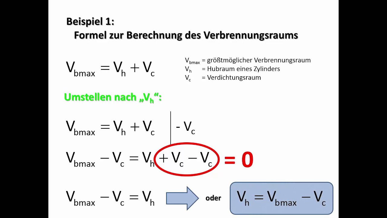 Formeln umstellen - Teil I