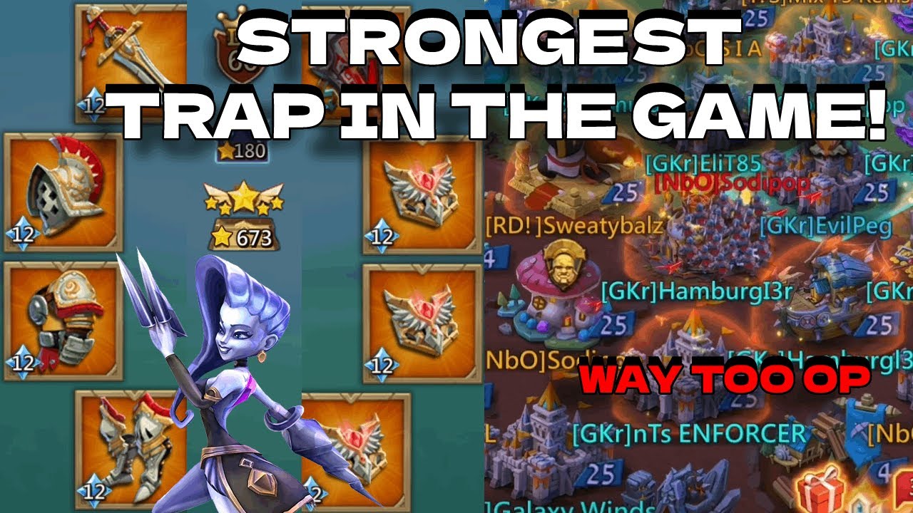 This Trap In Stronger Than The 11K Hero Trap! Caps MAX ACCOUNTS Mix Rallies Easy!! Lords mobile.