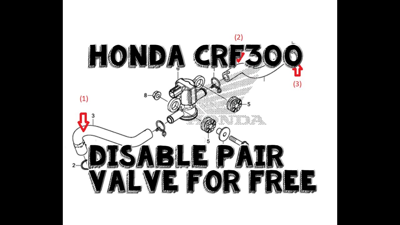 Honda CRF300 Free Mod — отключение парного клапана (материалы не требуются) — я также говорю «по ...
