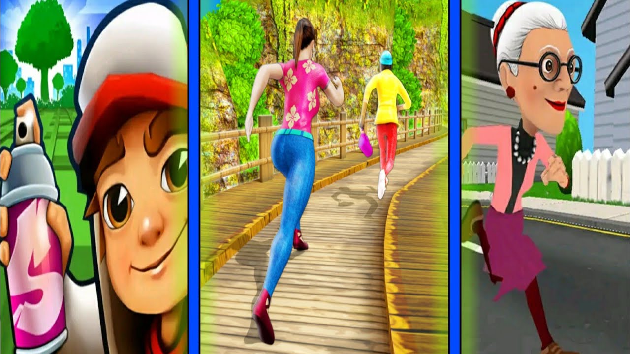 Angry Gran Run 2 VS Subway Surfers VS Street Chaser Gameplay