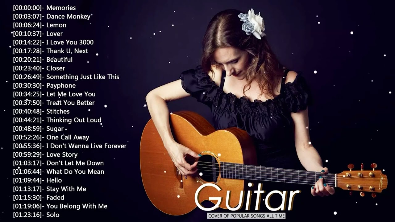 Top Guitar Covers of Popular Songs 2025 - Best Instrumental Music For Work, Study, Sleep