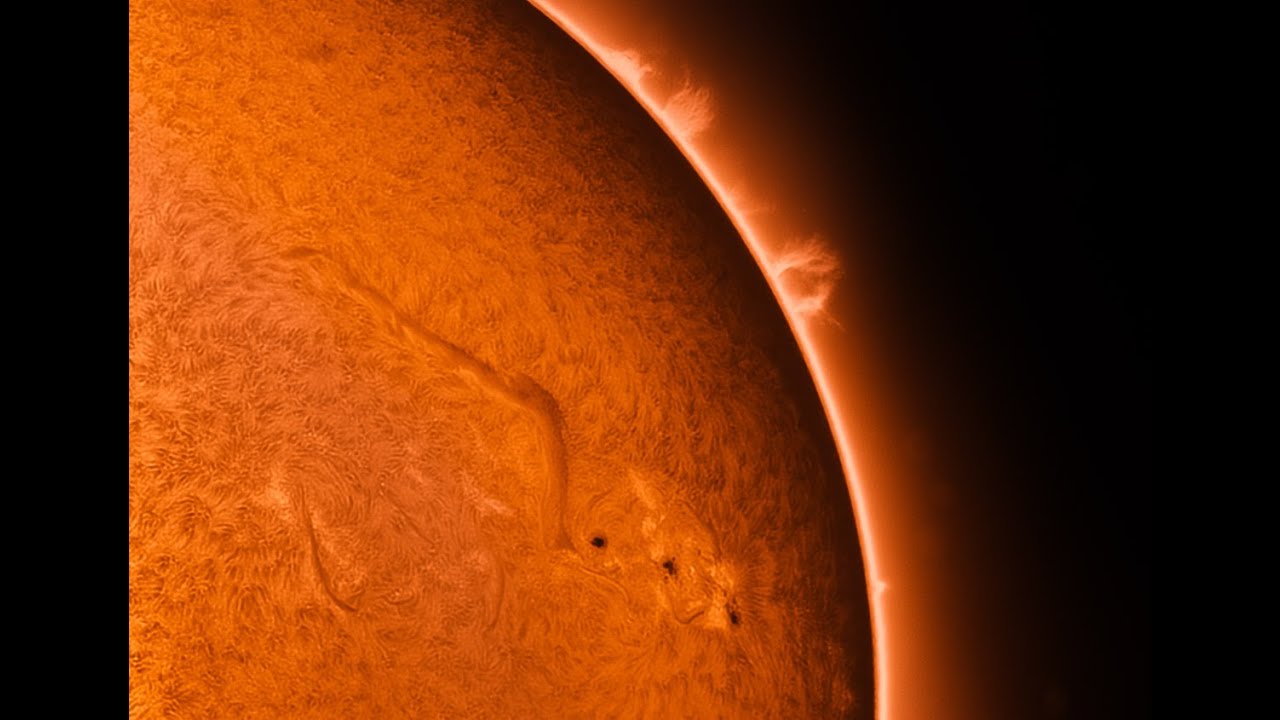 Solar Processing  a Quark Chromosphere plus ASI174MM camera on a AT65EDQ Refractor
