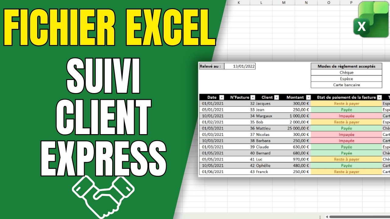 Faire un suivi client sur Excel