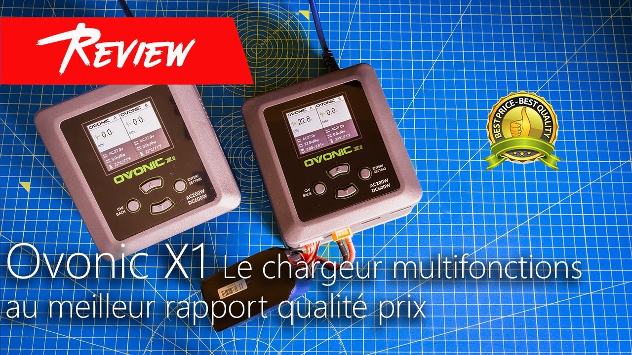 Ovonic X1 DUAL CHARGER Le chargeur multifonctions qui a le meilleur rapport qualité prix du marché