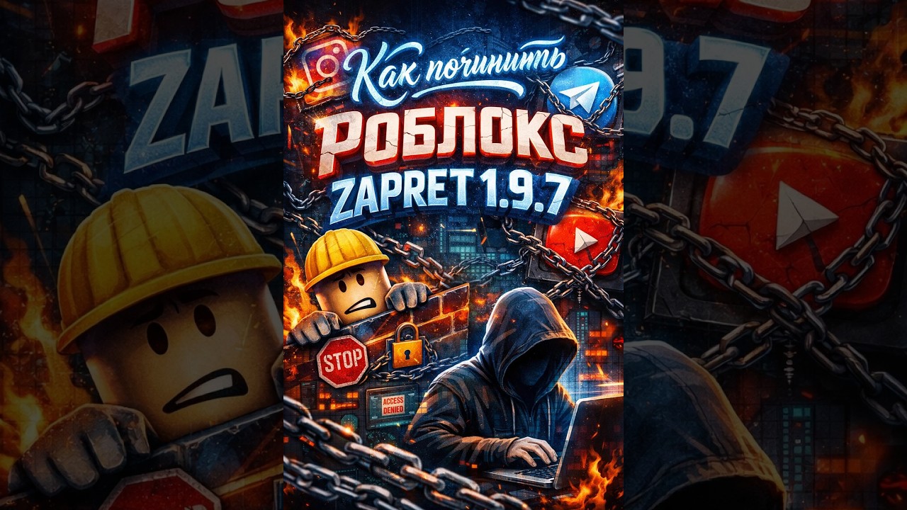 Как установить zapret 1.9.7 как починить ютуб, роблокос и т.д