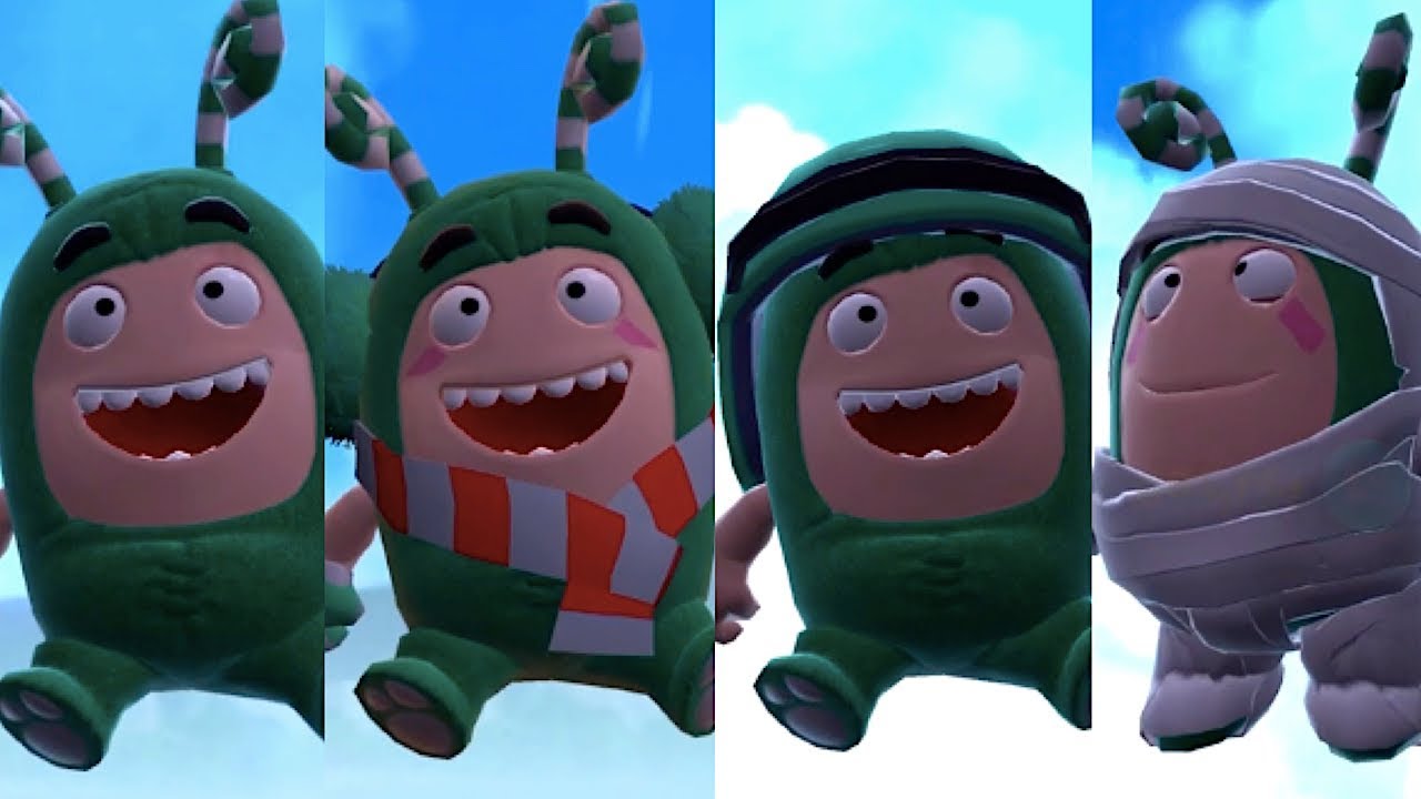 Oddbods Turbo Run - Christmas Zee, Racing Zee and Halloween Zee