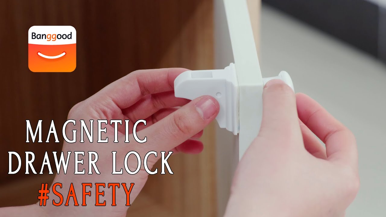 How to install baby safety magnetic cabinet lock set