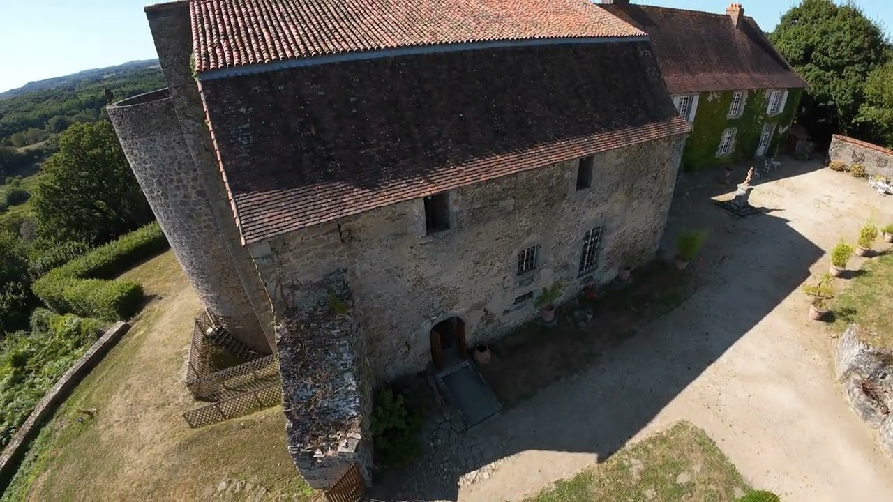 drone dji au château Châlus Chabrol en Limousin